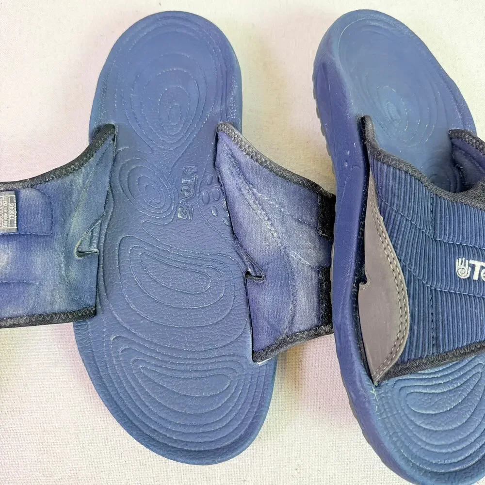 Vintage Teva Sport Slide Sandals Mens 8 Blue Adjustable Comfort Outdoors Beach